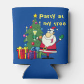 Grappig kerstfeest blikjeskoeler (Achterkant)