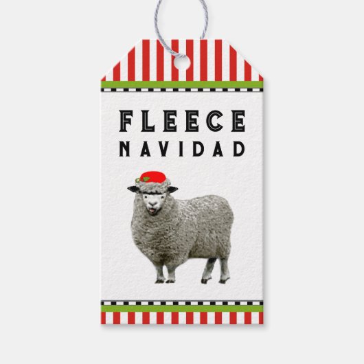 Grappig kerstfeest cadeaulabel (Voorkant)