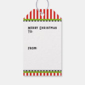 Grappig kerstfeest cadeaulabel (Achterkant)