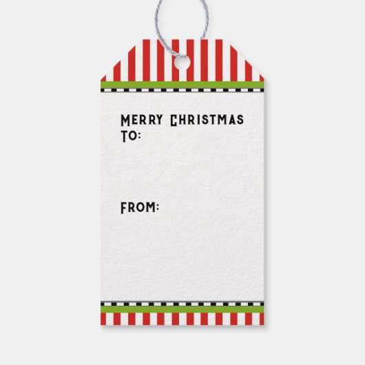 Grappig kerstfeest cadeaulabel (Achterkant)