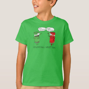 Grappig kerstfeest Cartoon Kokerspecerijen T-shirt