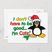 Grappig kerstfeest dat ik niet goed hoef te zijn.  feestdagenkaart (Voorkant / Achterkant)