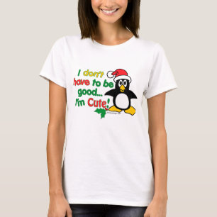 Grappig kerstfeest dat ik niet goed hoef te zijn. t-shirt