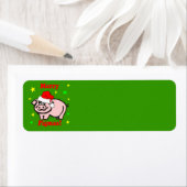 Grappig kerstfeest etiket (Insitu)