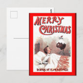 Grappig kerstfeest Europees Briefkaart (Voorkant / Achterkant)