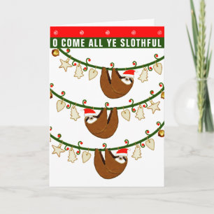 Grappig kerstfeest feestdagen kaart