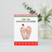 Grappig kerstfeest feestdagenkaart (Staand voorkant)