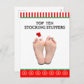 Grappig kerstfeest feestdagenkaart (Voorkant / Achterkant)