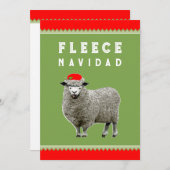 Grappig kerstfeest feestdagenkaart (Voorkant / Achterkant)