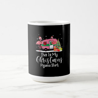 Grappig kerstfeest Flamingo Camper Gifts Koffiemok