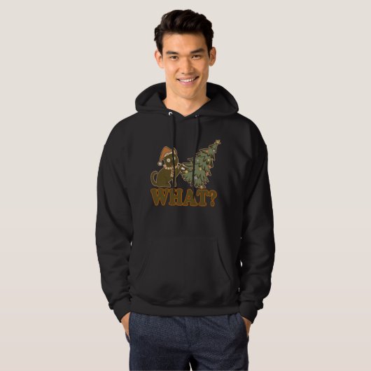 Grappig kerstfeest hoodie (Voorkant volledig)