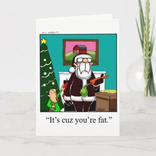Grappig kerstfeest Humor Wenskaart "Spectickles" Feestdagen Kaart