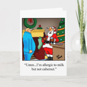 Grappig kerstfeest Humor Wenskaart "Spectickles" Feestdagen Kaart