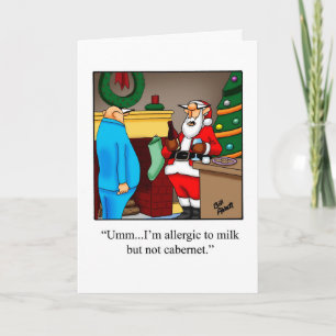 Grappig kerstfeest Humor Wenskaart "Spectickles" Feestdagen Kaart