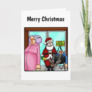 Grappig kerstfeest Humor Wenskaart "Spectickles" Feestdagen Kaart