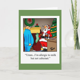 Grappig kerstfeest Humor Wenskaart "Spectickles" Feestdagen Kaart