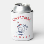 Grappig kerstfeest in juli blikjeskoeler (Blikje Voorkant)