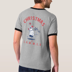 Grappig kerstfeest in juli t-shirt