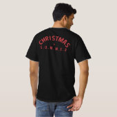 Grappig kerstfeest in juli t-shirt (Achterkant volledig)
