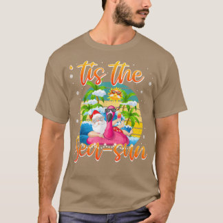 Grappig kerstfeest in juli zomervakantie t-shirt