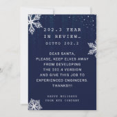 Grappig kerstfeest in Review Programmer Company Feestdagenkaart (Voorkant)