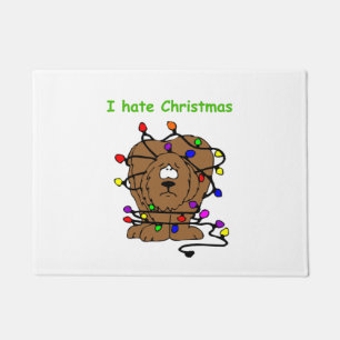 Grappig kerstfeest Joke Dogs Puppies Pets Holiday Deurmat