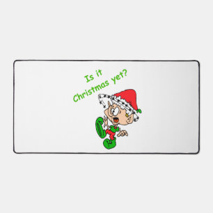 Grappig kerstfeest Joke overweldigd Elf Xmas Holid Bureaumat