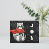 Grappig kerstfeest | Joy Holiday Briefkaart (Staand voorkant)