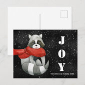 Grappig kerstfeest | Joy Holiday Briefkaart (Voorkant / Achterkant)