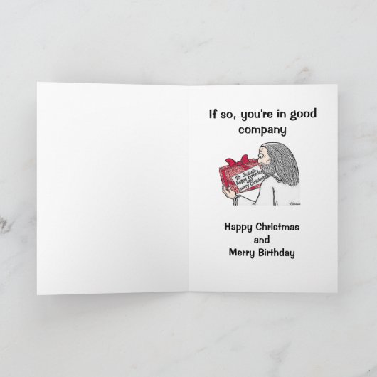 Grappig kerstfeest, Kaart (Binnen)