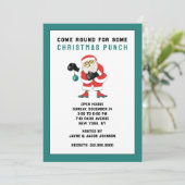 Grappig kerstfeest kaart (Staand voorkant)