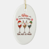 Grappig kerstfeest keramisch ornament (Rechts)