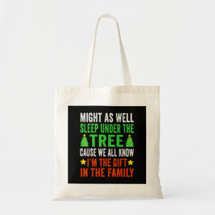 Grappig kerstfeest Kinder kerstpyjama meisjes Tote Bag