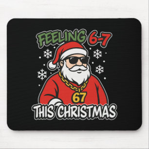 Grappig kerstfeest kinderen 6-7 67 zes zeven meme muismat