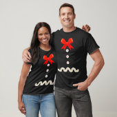 Grappig kerstfeest met als tingerbrood en kostume  t-shirt (Unisex)