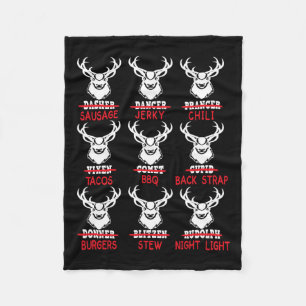 Grappig kerstfeest met baarmoeder Mannen Vrouwen H Fleece Deken