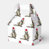 Grappig kerstfeest met kerstvakantie met kerstvaka bedankdoosjes (Achterkant)