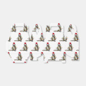 Grappig kerstfeest met kerstvakantie met kerstvaka bedankdoosjes (Uitgevouwen)