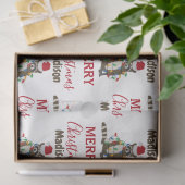 Grappig kerstfeest met kerstvakantie met kerstvaka tissuepapier (Geschenk)