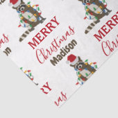 Grappig kerstfeest met kerstvakantie met kerstvaka tissuepapier (Detail)