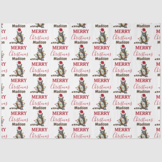 Grappig kerstfeest met kerstvakantie met kerstvaka tissuepapier (Voorkant)