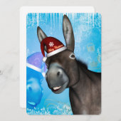 Grappig kerstfeest met pet op kerst kaart (Voorkant / Achterkant)