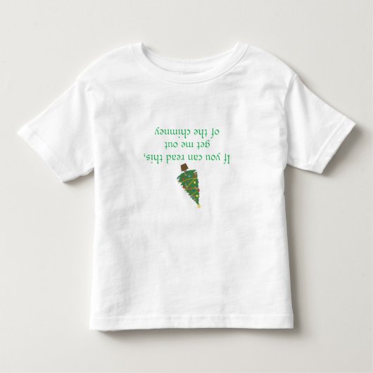 Grappig kerstfeest ondersteboven kinder shirts (Voorkant)