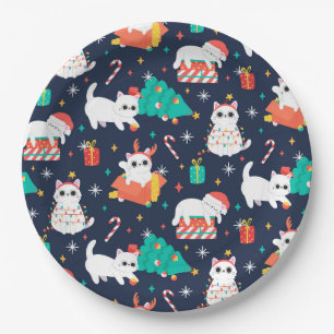 Grappig kerstfeest papieren bordje