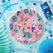 Grappig kerstfeest papieren bordje (Feest)