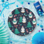 Grappig kerstfeest papieren bordje (Feest)