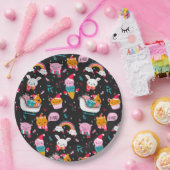 Grappig kerstfeest papieren bordje (Feest)