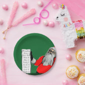 Grappig kerstfeest papieren bordje (Feest)