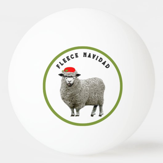 Grappig kerstfeest pingpongballen (Voorkant)