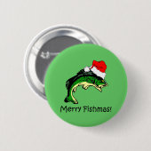 Grappig kerstfeest ronde button 5,7 cm (Voorkant /achterkant)